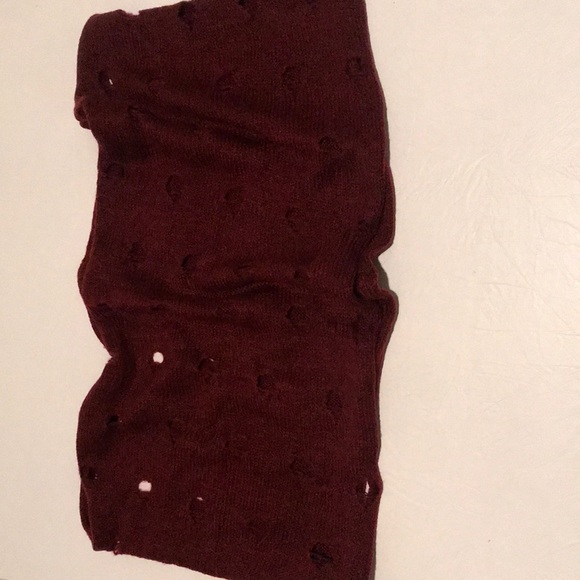 STEVE MADDEN maroon infinity scarf - Picture 1 of 8